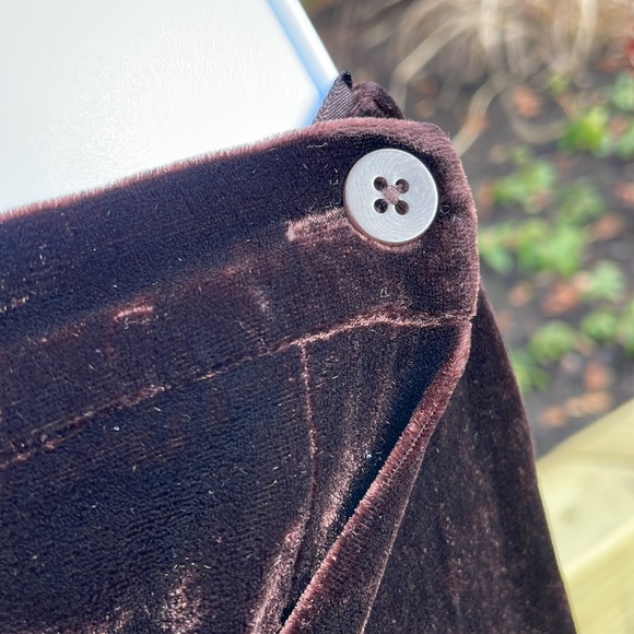 Eileen Fisher Silk/Rayon Wrapped Velvet Maxi Skirt - Picture 8 of 12